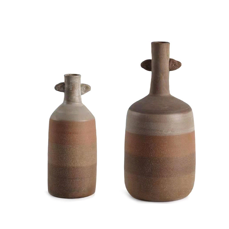 Wabi-sabi-inspired Ceramic Vase For Home Decor