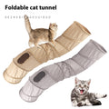 Foldable S-Tunnel Cat Toy, Beige