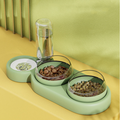 Pet Cat Bowl Automatic Feeder Dog Cat Food Bowl With Water Fountain