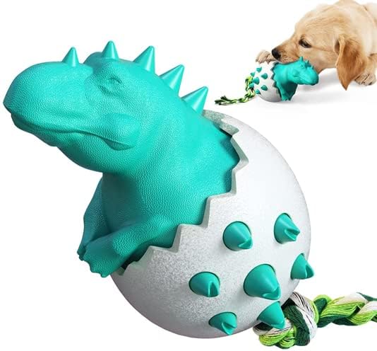Dog Teething Toy, Durable Rubber For Aggressive Chewers