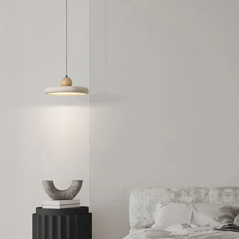 Modern Minimalist Yellow Cave Stone Pendant Light