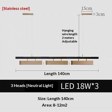 Rectangular Metal Pendant Light