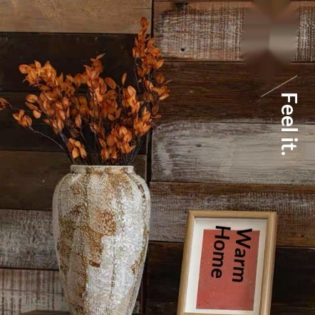 New Chinese Wabi-Sabi Style Ceramic Vase Decor