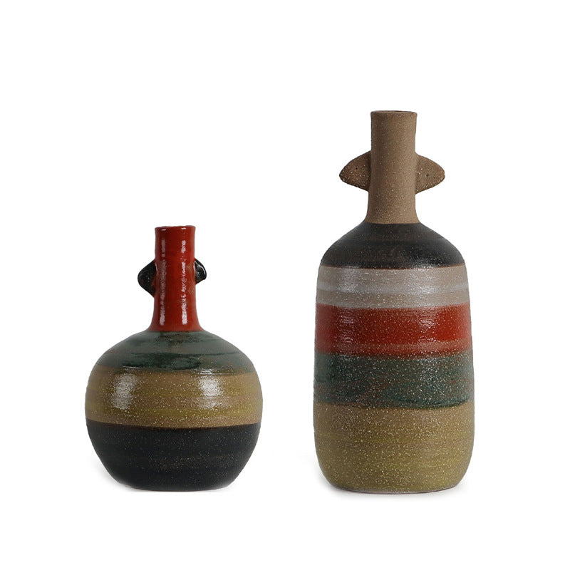 Wabi-sabi-inspired Ceramic Vase For Home Decor