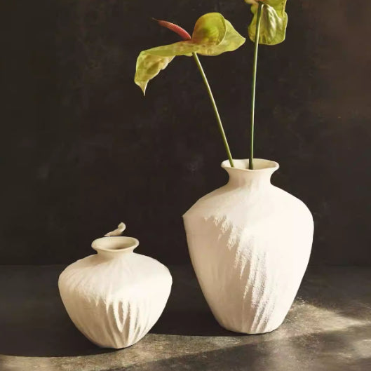 Wabi-Sabi Minimalist Art Ceramic Vase Ornament For Flower Arrangements Sophisticated Entryway Decor
