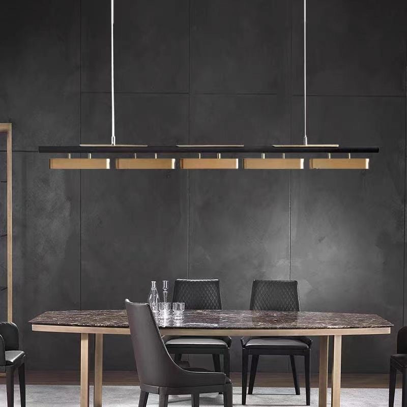 Rectangular Metal Pendant Light