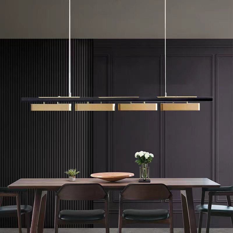 Rectangular Metal Pendant Light