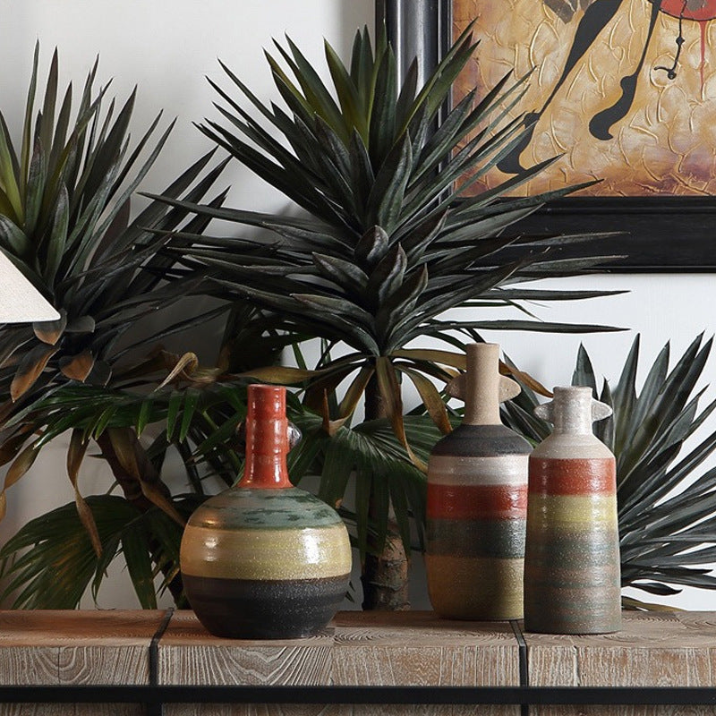 Wabi-sabi-inspired Ceramic Vase For Home Decor