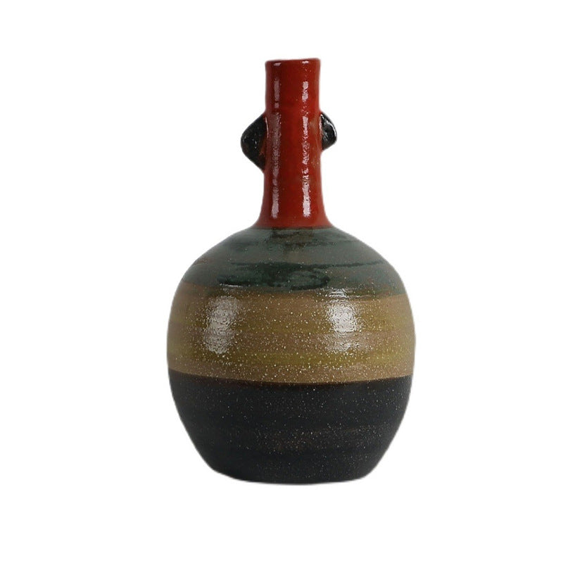 Wabi-sabi-inspired Ceramic Vase For Home Decor