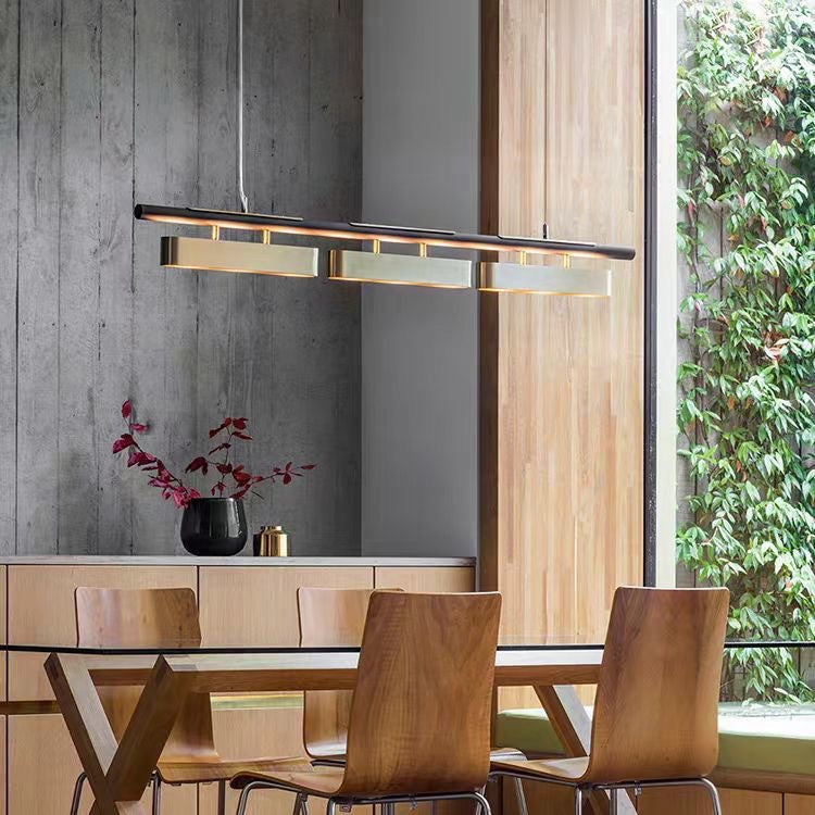 Rectangular Metal Pendant Light