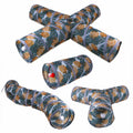 Foldable Printed Cat Tunnel Toy