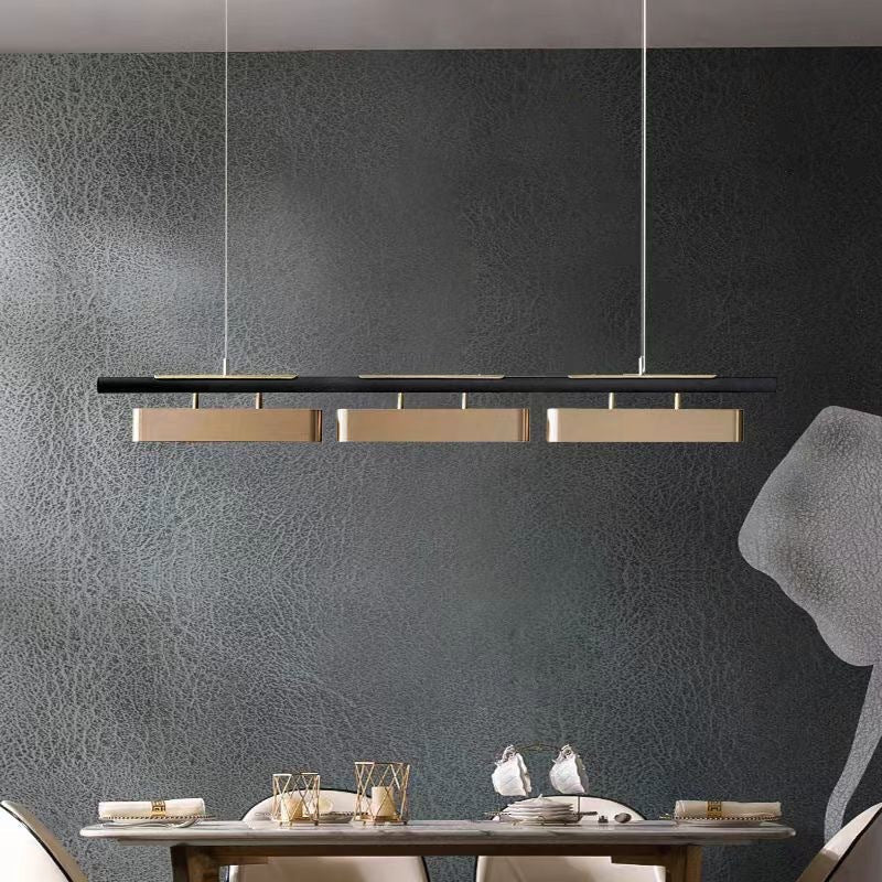 Rectangular Metal Pendant Light