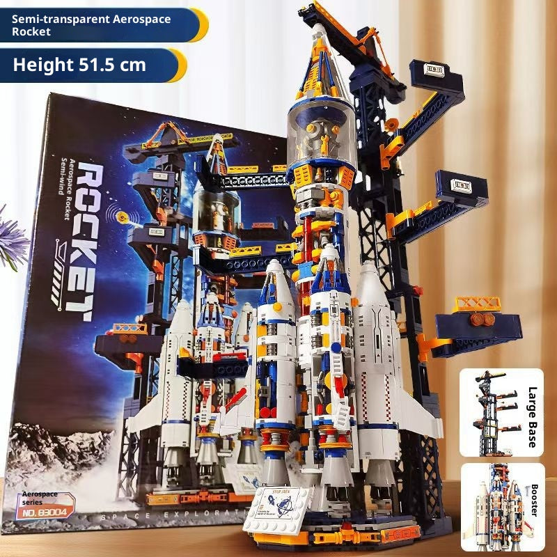 Space Dawn Rocket Building Blocks, 51.5cm