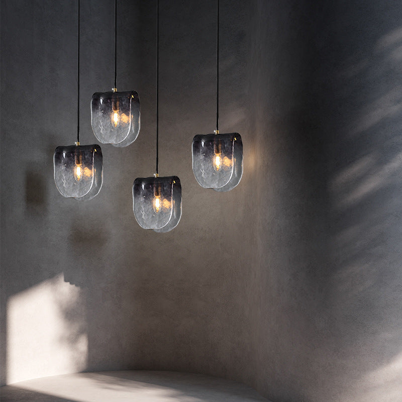 Gradient Ashtray Glass Minimalist Pendant Light