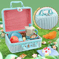 Kids Pretend Play Outdoor Picnic Basket Set