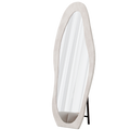 Full Length Mirror, 63x24 Wavy Floor Mirror - White