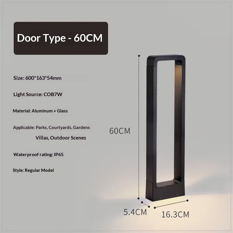 Minimalist LED Sky Gate Lawn Lamp Courtyard Ground-insert Light
