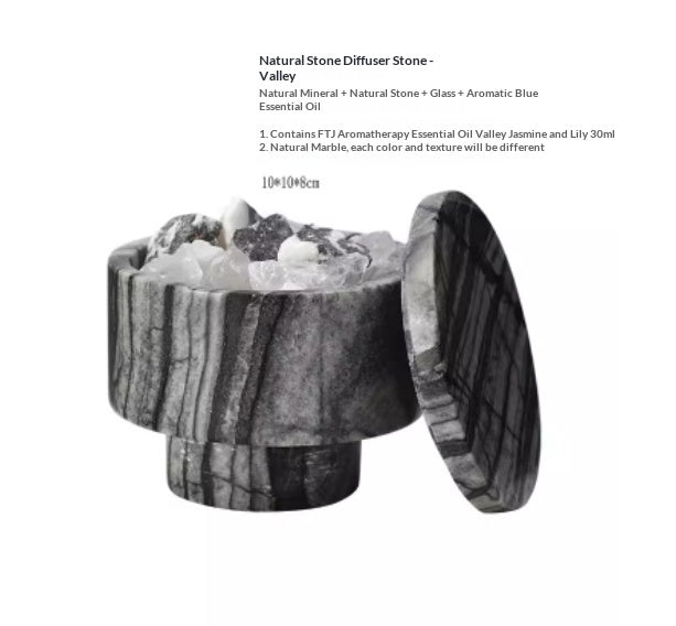 Modern Minimalist Marble Aromatherapy Essential Oil Ornament Soft Decor Piece