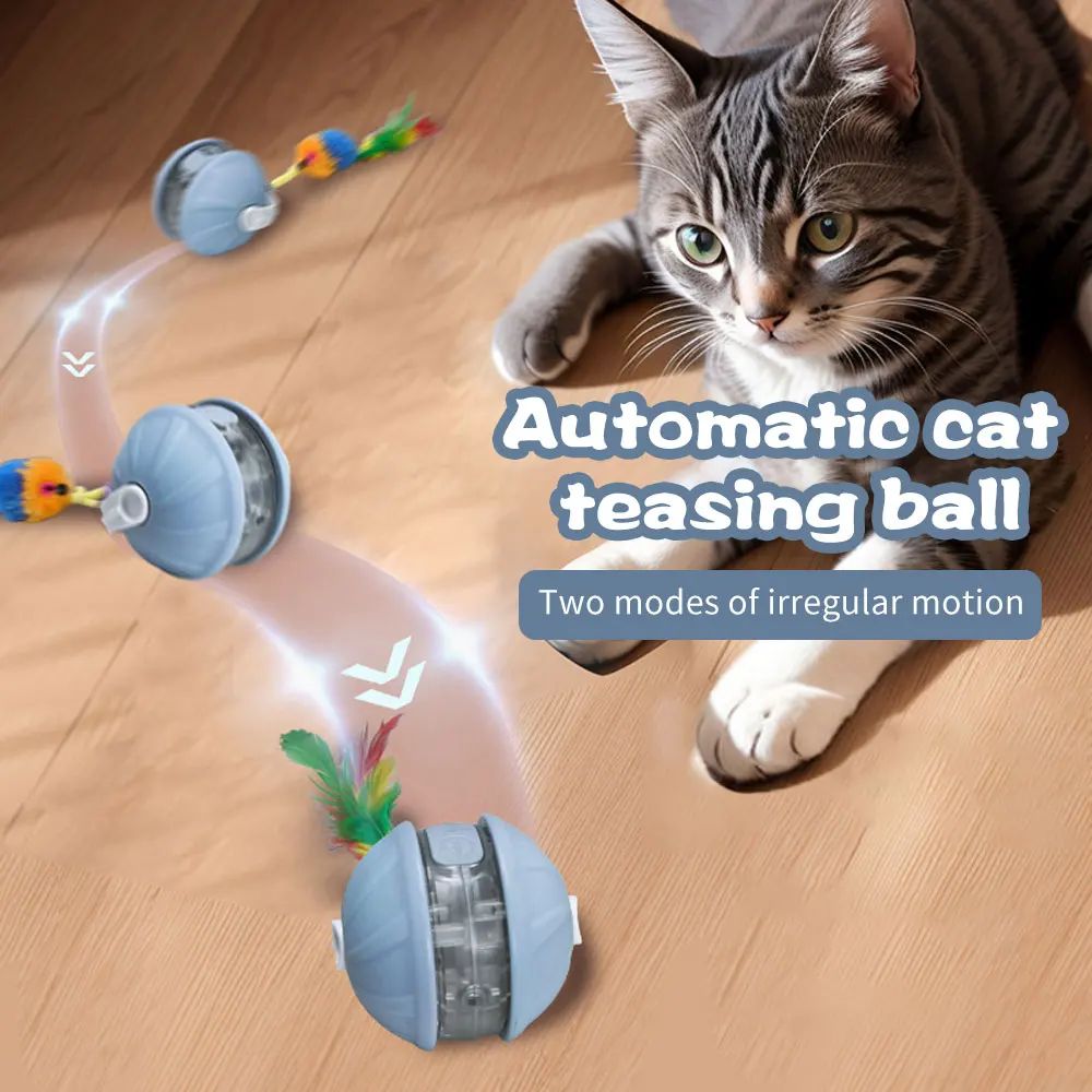 Upgrade Cat Interactive Ball Toy Automatic Rolling Ball