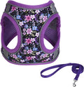 Step In Dog Harness No Pull Flower Adjustable Soft Mesh Padded