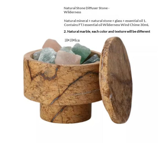 Modern Minimalist Marble Aromatherapy Essential Oil Ornament Soft Decor Piece