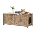Cat Litter Box Enclosure For 2 Cats, Litter Box Furniture Hidden