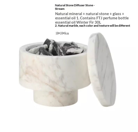 Modern Minimalist Marble Aromatherapy Essential Oil Ornament Soft Decor Piece