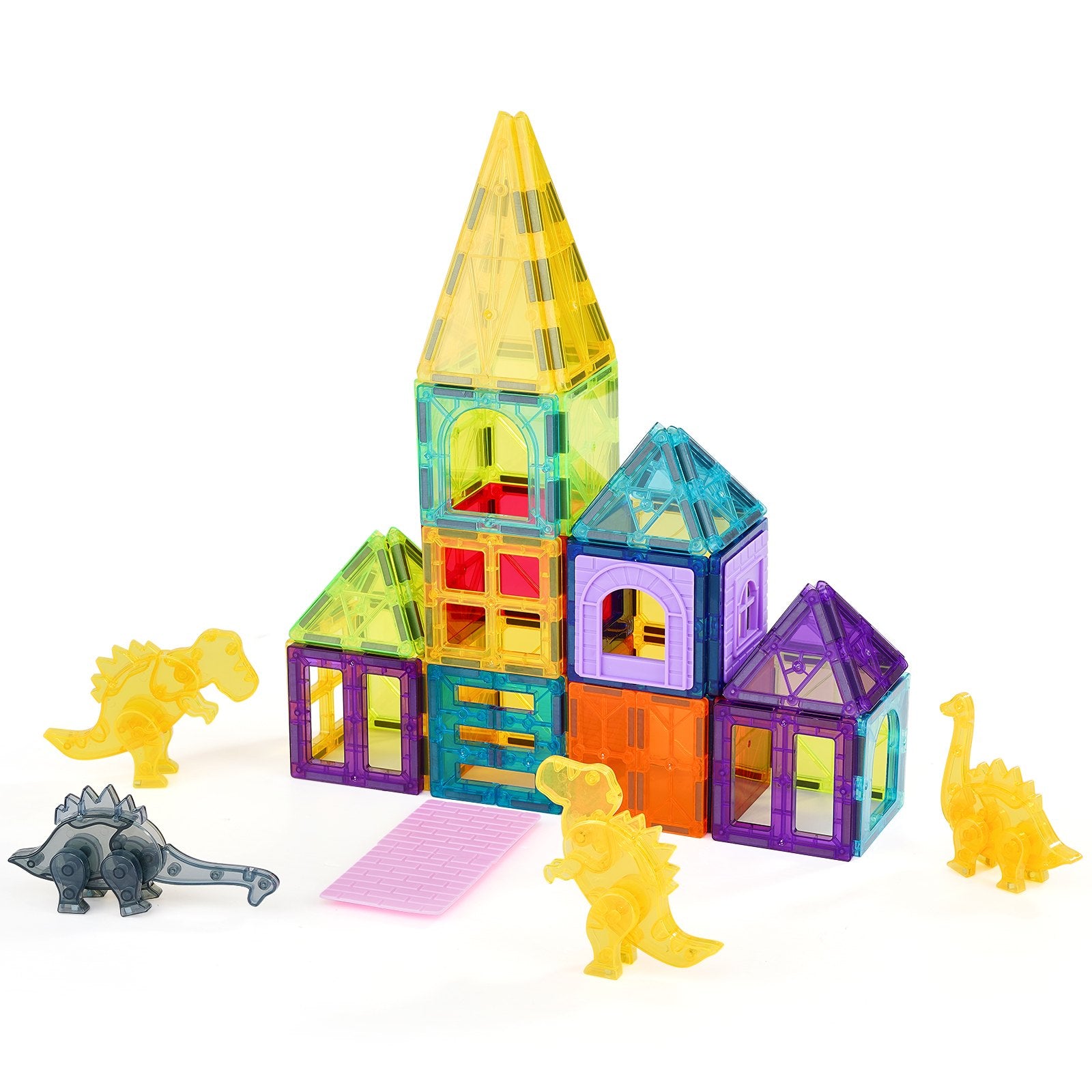 Magnetic Tiles, 56pc Magnetic Animals Set